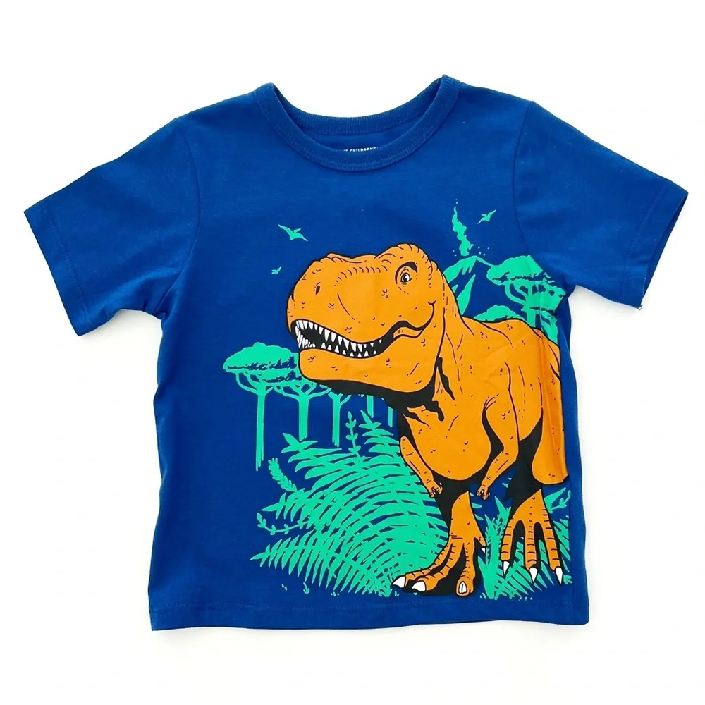 Children’s Place Boys 2T Graphic Dinosaur Short Sleeve T-Shirt